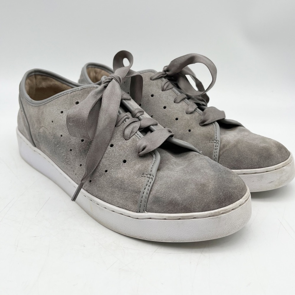Vionic keke gray suede lace up sneakers size 9